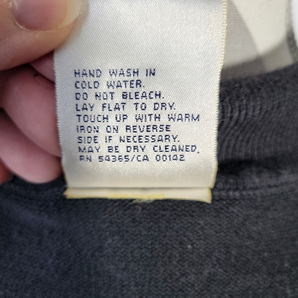 Allison Daley Black Sweater Vest Embroidered Snowflakes Zip Front Size 3X Winter - Picture 9 of 9